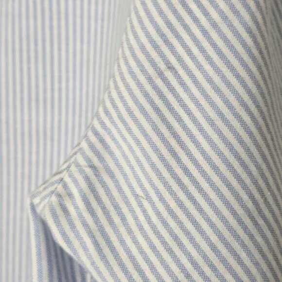 Only & Sons Men's Light Blue & White Striped Button Down Shirt Size XL - Picture 15 of 16